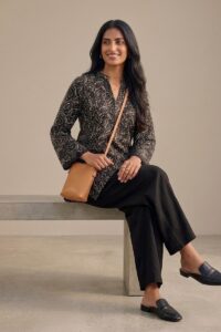 Black lawn kurta shalwar
