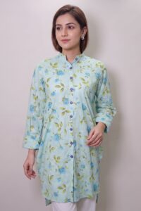 Blue Floral Kurta