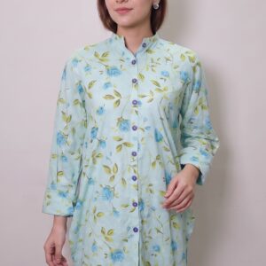 Blue Floral Kurta