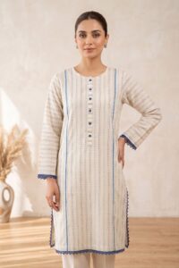Blue white strips Kurta